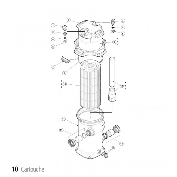 Cartouche pour filtre SwimClear 20m3/h Hayward