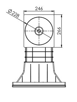 Couvercle de skimmer gris ardoise ACIS