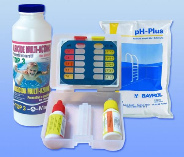 Kit mise en service Brome / pH+ (10 à 35m3) - Piscinelle Accessoires