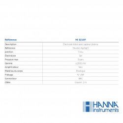 Sonde redox régul Hanna